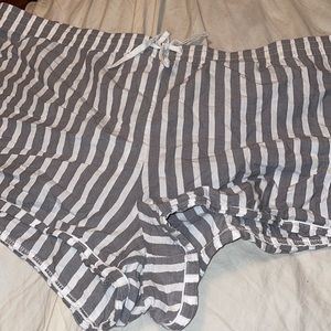 Cotton linen sleep shorts